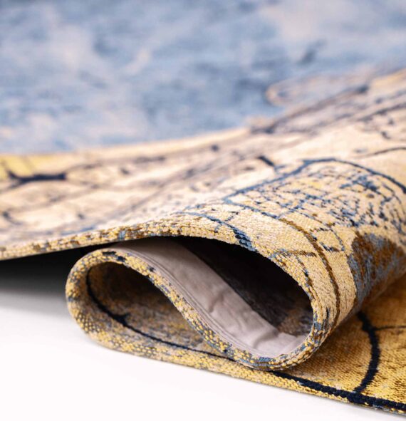 Louis De Poortere teppich Cities Dubai 9698 Gold Sea fold