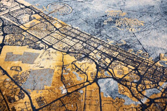 Louis De Poortere teppich Cities Dubai 9698 Gold Sea zoom 4