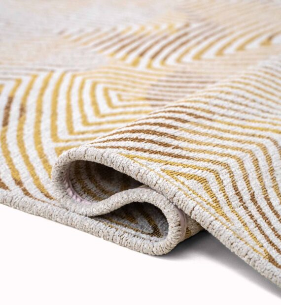 Louis De Poortere teppich Meditation Coral 9799 Yellowhippy fold